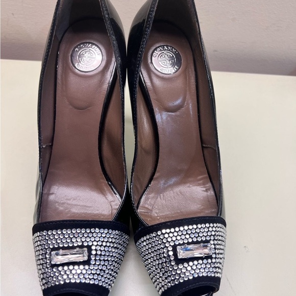 Giovanni Giusti made in Italy Glamorous Peep-Toe Heels with Swarovski crystals - Picture 6 of 9